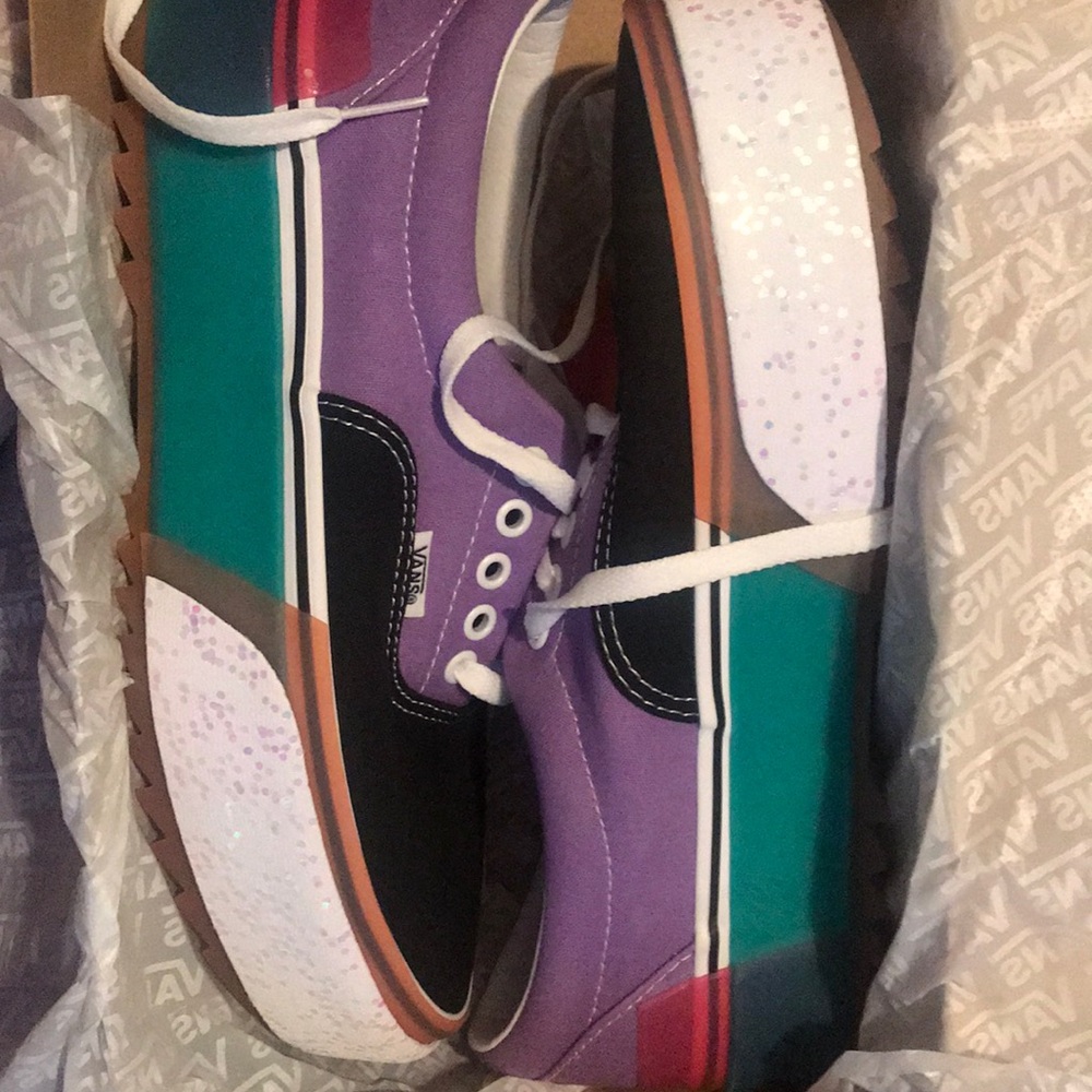 Vans confetti era stacked
